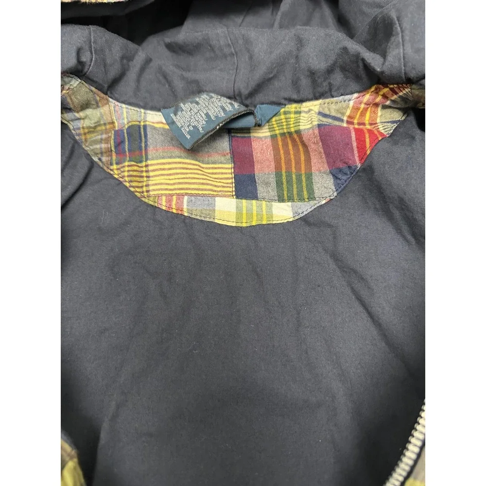 Polo Ralph Lauren Kids S 8 Patchwork Plaid Full Zip Hooded Jacket Multi-Color